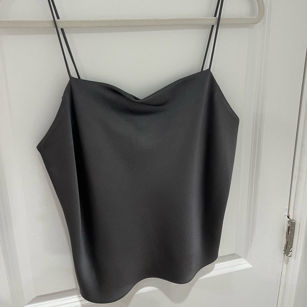 Alice + Olivia Grey Silk Camisole - Picture 2 of 4